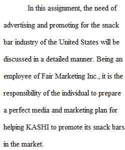 Final Report_Snack bar Industry
